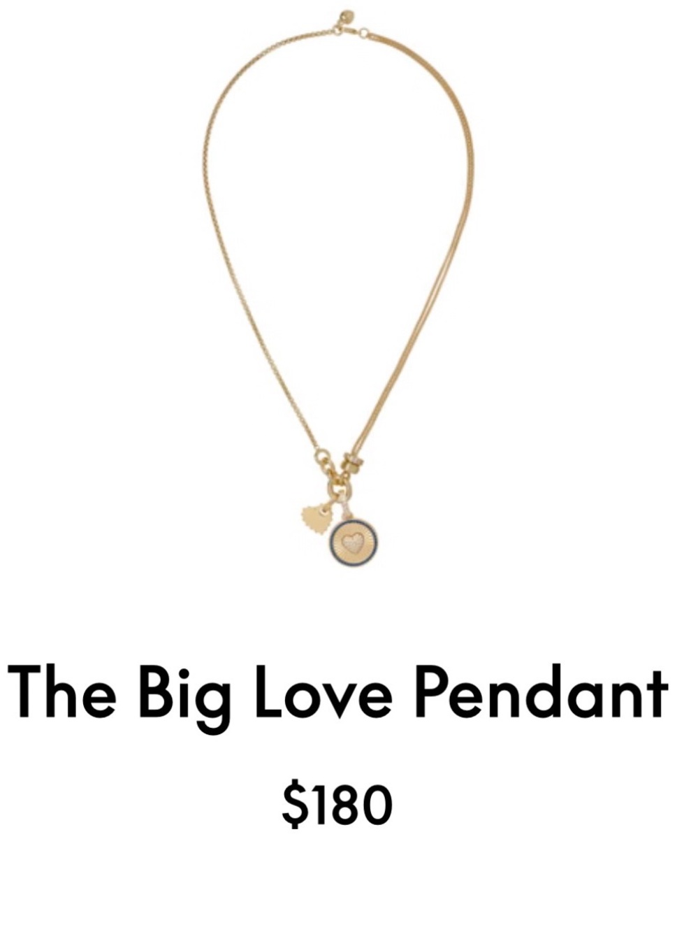 ROXANNE ASSOULIN The Big Love Pendant Necklace firm price